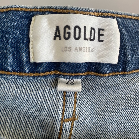 Agolde Blue Size 28 Riley Crop Straight Leg Jeans - Picture 8 of 12